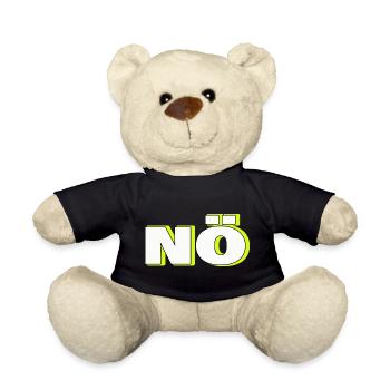 no - Teddy Bear - black - Front