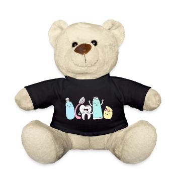 Receptionist Dentist - Teddy Bear - black - Front