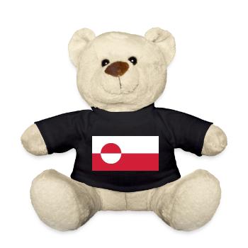 Make America Go Away – Drapeau du Groenland - Nounours - noir - Devant