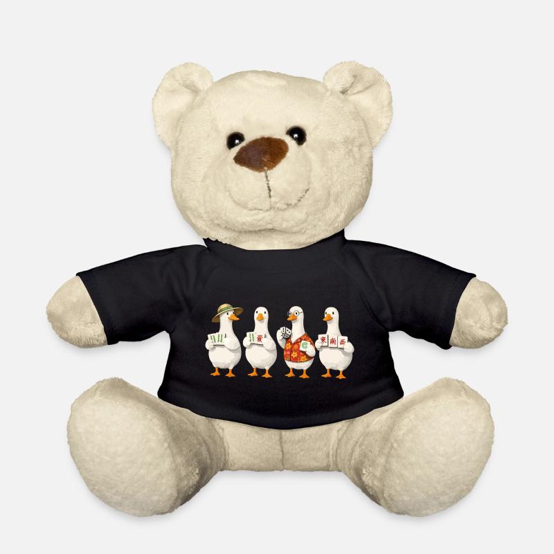 Mahjong goose - Teddy - Schwarz
