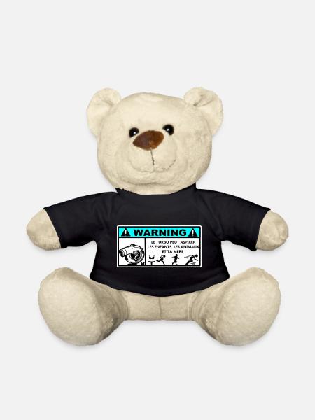 Auto-Aufkleber - Teddy - Schwarz