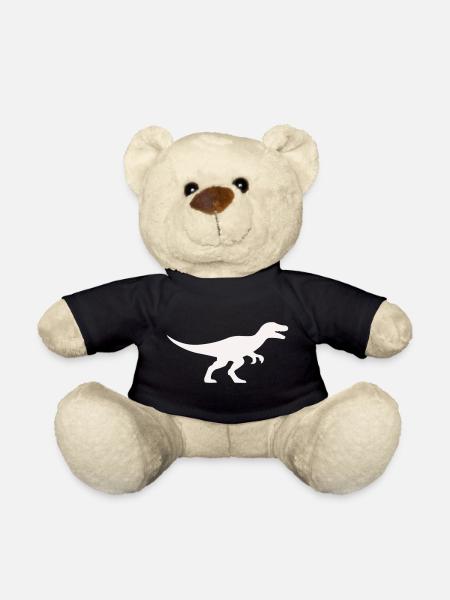 Raptor T Rex Silhouette - Teddy - Schwarz