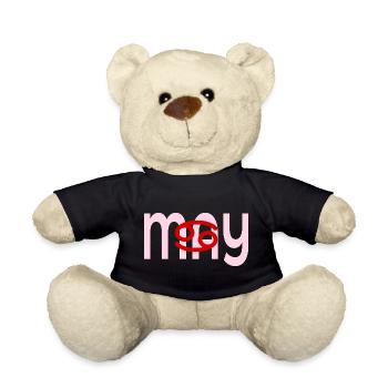 Geburtstag Mai – Sternzeichen Krebs - Teddy - Schwarz - Vorne