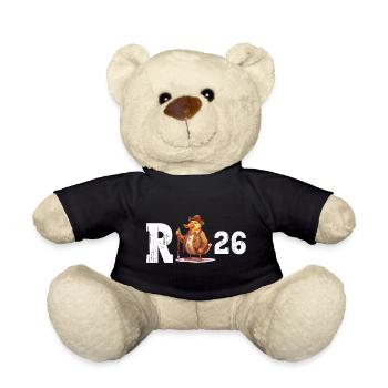 Pension 2026 Duck Pensioner Retired Funny - Teddy Bear - black - Front