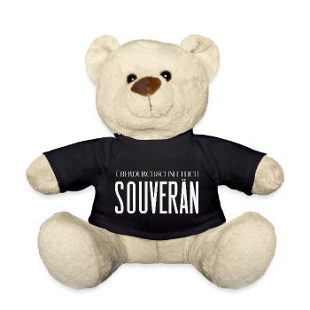 Überdurchschnittlich souverän – Statement Motiv - Teddy - Schwarz - Vorne