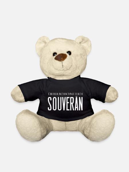 Überdurchschnittlich souverän – Statement Motiv - Teddy - Schwarz
