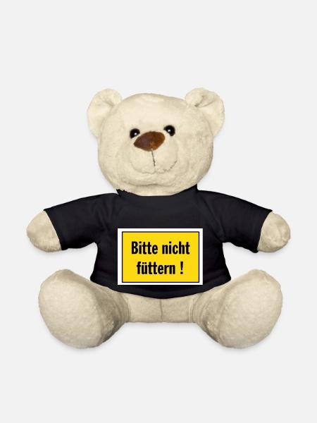 Bitte nicht füttern - AndreSi Design - Teddy - Schwarz