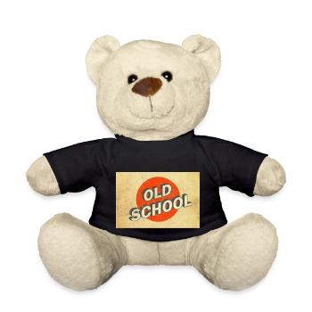 Old School Vintage Logo Poster - Teddy Bear - black - Front
