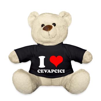 I LOVE CEVAPCICI Essen Kroatien Balkan - Teddy - Schwarz - Vorne