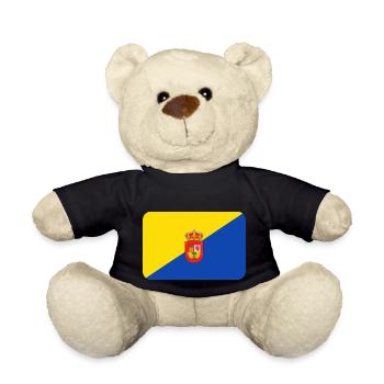 GRAN CANARIA FLAG round corner 400 dpi - Teddy - Schwarz - Vorne