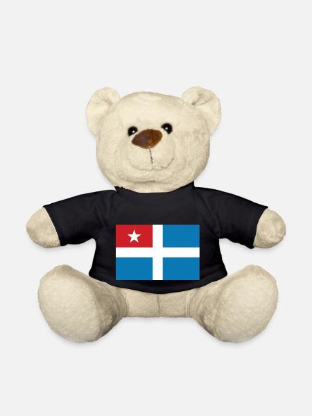 Kreta Flagge Reise Geschenk - Teddy - Schwarz