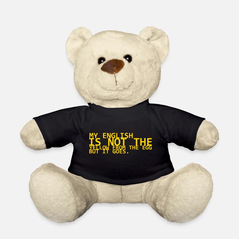 mon anglais n'est pas le yello de l'oeuf mais ça va - Nounours - noir