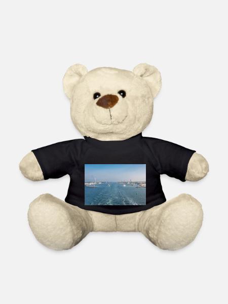 Hafeneinfahrt Rostock Warnemünde - Teddy - Schwarz