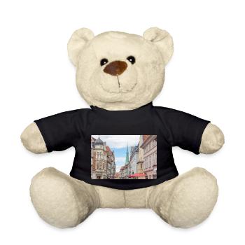 Altstadt Hameln Niedersachsen Poster - Teddy - Schwarz - Vorne