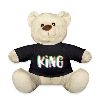 King - Queen Partnershirt - Teddy - Schwarz - Vorne
