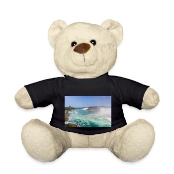 Canada Ontario Niagara Falls American and Canadian - Teddy Bear - black - Front