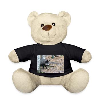Wild boar (in German wild boar) Sus scrofa - Teddy Bear - black - Front