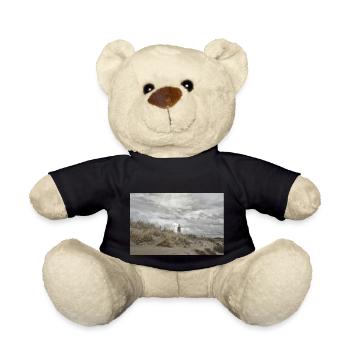 Lighthouse behind the dunes - Teddy Bear - black - Front