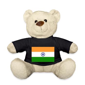 India flag - Nounours - noir - Devant
