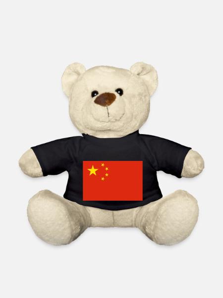 China flag - Nounours - noir