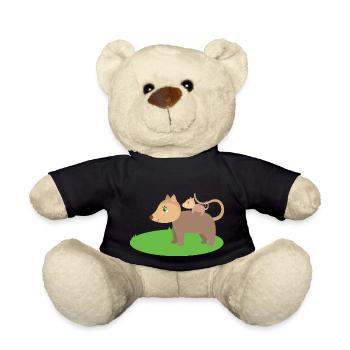 Opossums - Teddy Bear - black - Front