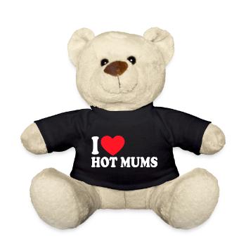 J’ai le cœur des mamans sexy - Nounours - noir - Devant