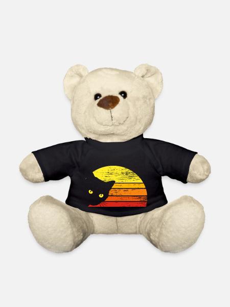 vintage cat - Teddy - Schwarz