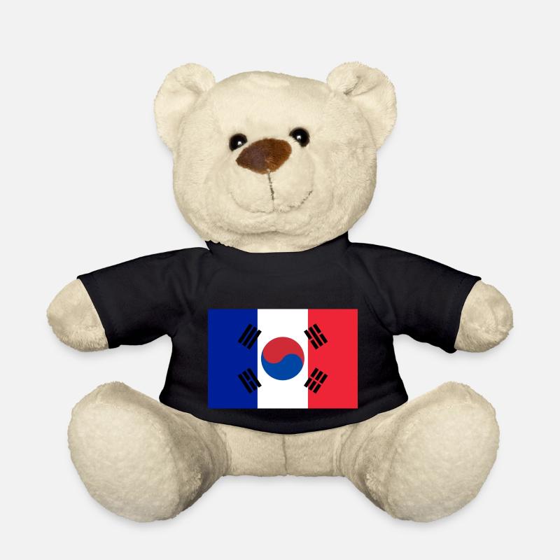 Frankreich Korea - Teddy - Schwarz