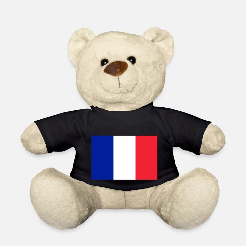 Drapeau français - Nounours - noir