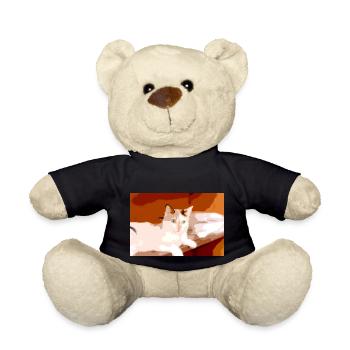 Ich liebe Katzen - Teddy - Schwarz - Vorne