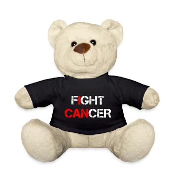 Fight Cancer I Can - Teddy Bear - black - Front