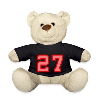 Cool Retro Retrostyle Numéro de maillot numéro de dos - Nounours - noir - Devant