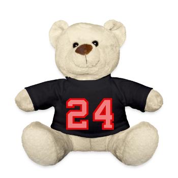 Cool Retro Retrostyle Numéro de maillot numéro de dos - Nounours - noir - Devant