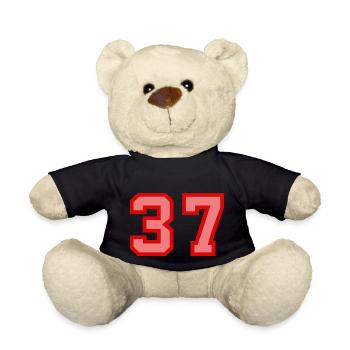 Cool Retro Retrostyle Numéro de maillot numéro de dos - Nounours - noir - Devant