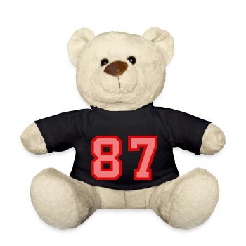 Cool Retro Retrostyle Numéro de maillot numéro de dos - Nounours - noir - Devant