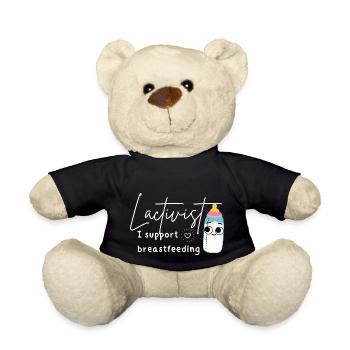 Funny lactation consultant breastfeeding support - Teddy Bear - black - Front