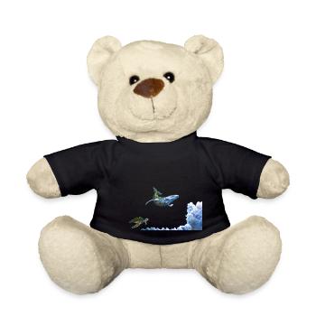 WAL und Schildkröte Kopie - Teddy - Schwarz - Vorne