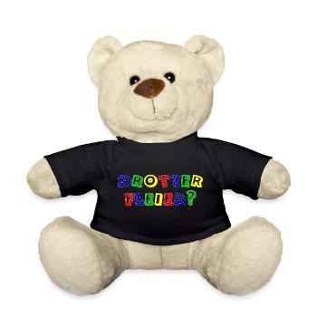 drotter fleier rand weiß - Teddy - Schwarz - Vorne