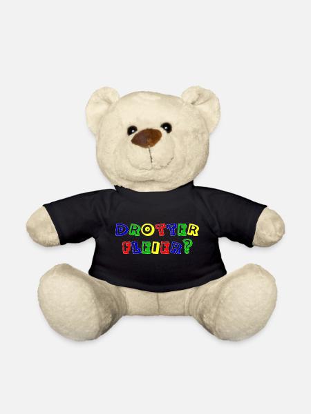 drotter fleier rand weiß - Teddy - Schwarz