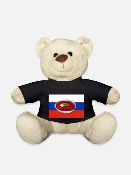 Borschtsch, Russische Suppe - Teddy - Schwarz