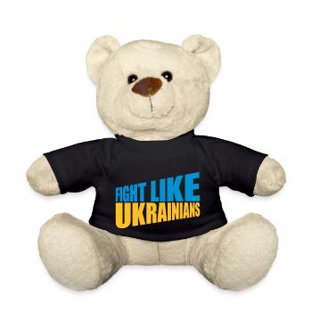 fight like ukrainians Zitat - Teddy - Schwarz - Vorne