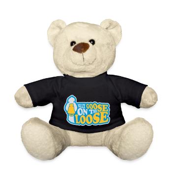 goose on the loose - Teddy Bear - black - Front