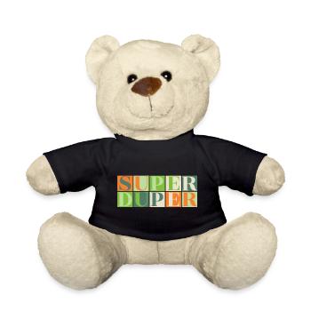Super Duper - grün/orange - Teddy - Schwarz - Vorne