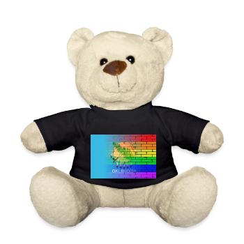 Rainbow Wall Oklahoma - Teddy Bear - black - Front