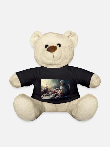 Bonhommes de neige de Noël - Nounours - noir
