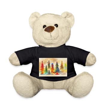 Artistic Christmas Tree - Teddy Bear - black - Front