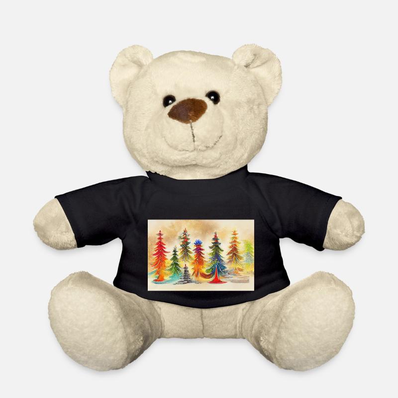Arbre de Noël artistique - Nounours - noir