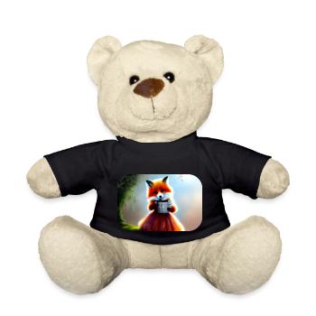 Fuchs im Kleid Füchsin - Teddy - Schwarz - Vorne