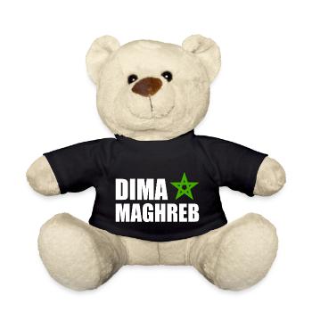 Dima maghreb - morocco - Teddy Bear - black - Front