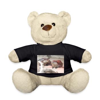 Asian small-clawed otter (in german Zwergotter) - Teddy Bear - black - Front